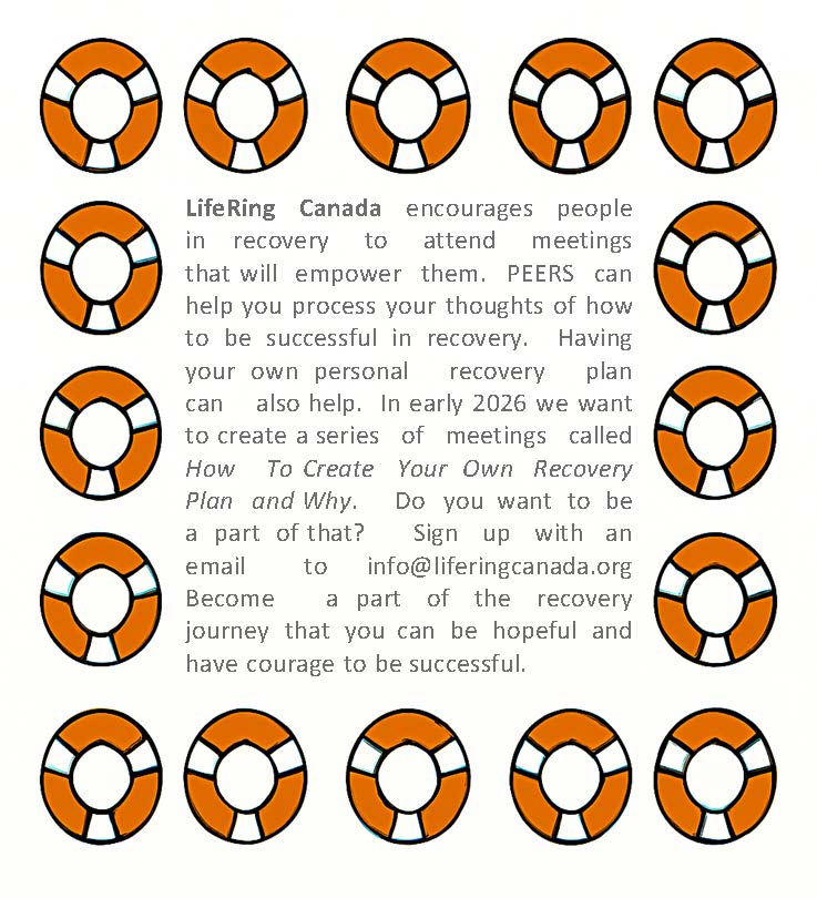 Building Your Recovery Plan - LifeRing Canada meeting series starting early 2026